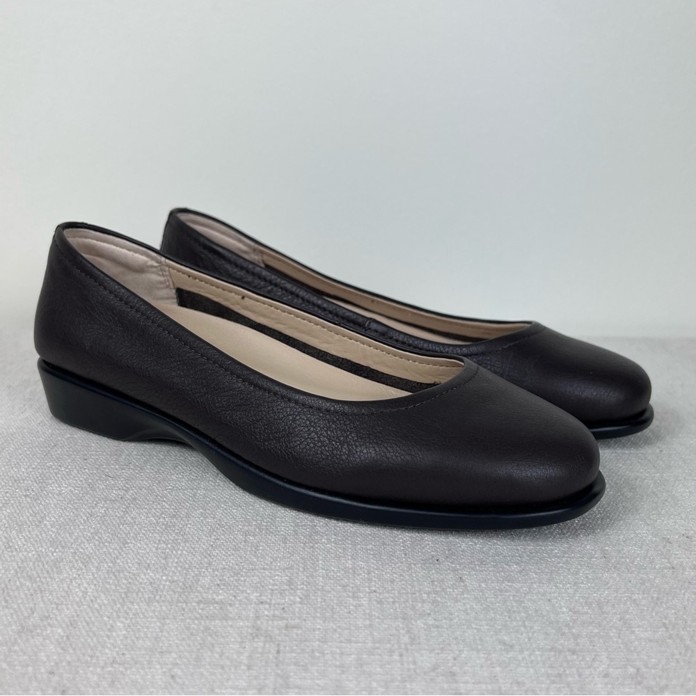 Hush Puppies Brown Leather Flats
